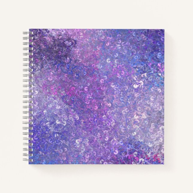 Pink And Purple Sequins Bling  Notebook (Front)