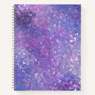 Pink And Purple Sequins Bling  Notebook