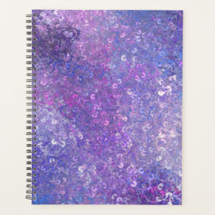 Pink And Purple Sequins Bling Planner