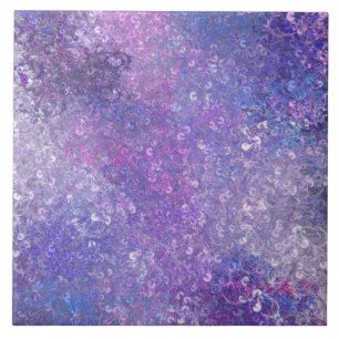 Pink And Purple Sequins Bling Tile