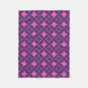 Pink and purple shippo fleece blanket