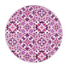 Pink and Purple Spanish Tiles