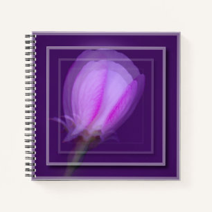 Pink and Purple Spring Floral Double -Take Fun Art Notebook