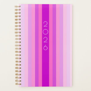 Pink and Purple Stripe 2026 Planner
