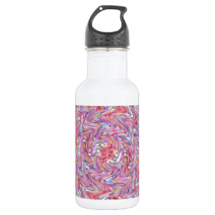 Pink and Purple Swirled Quilt Mosaic 532 Ml Water Bottle