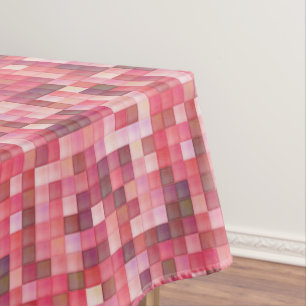 Pink and Purple Tile Mosaic Tablecloth