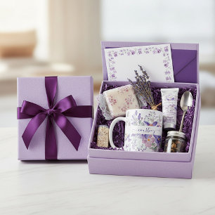 Pink and purple watercolor floral personalized coffee mug