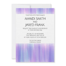 PINK AND PURPLE WATERCOLOR WEDDING INVITATION