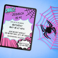 Pink and Purple Web Comic Birthday 