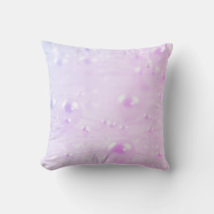 Pink and purple Wedding pearls Throw Pillow