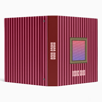 Pink and Raspberry Striped Binder Photo Album