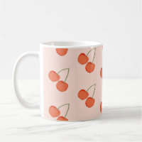 Pink and Red Cherry Fruit Pattern 