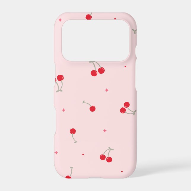 Pink and red cherry Phone Case (Back)