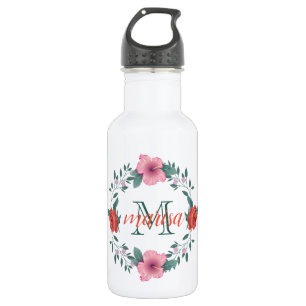 Pink And Red Floral Wrath 532 Ml Water Bottle
