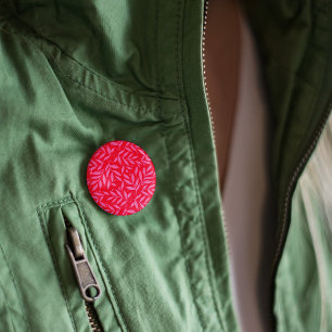 Pink and red foliage 1 inch round button