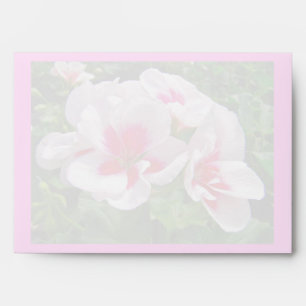 Pink and Red Geranium Floral Envelopes