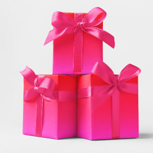 Pink and Red Gradient Wrapping Paper