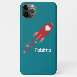 Pink and Red Love Space Ship iPhone 11 Pro Max Case
