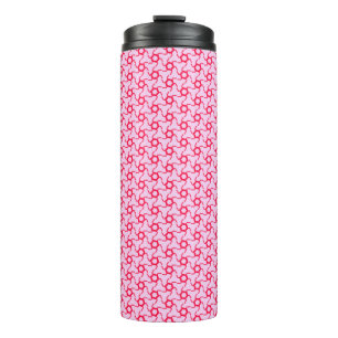 Pink and Red Mosaic Thermal Tumbler