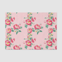 Pink and Red Peony Chinoiserie Floral