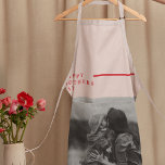 Pink and Red Photo Mother's Day Gift Apron<br><div class="desc">Show your appreciation for Mom with this personalized Pink and Red Photo Mother's Day Gift! Customize this special item with a cherished photo that captures your fondest memories together. Whether it's a family portrait, a candid moment, or a favourite snapshot, this thoughtful gift is sure to warm her heart. The...</div>