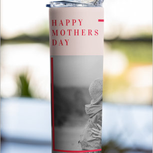  Pink and Red Photo Mother's Day Gift Thermal Tumbler