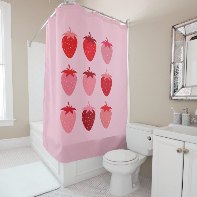 Pink And Red Preppy Aesthetic Strawberries (In Situ)