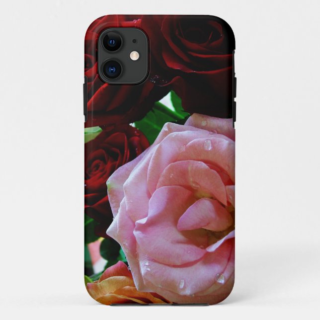 pink and red rose flowers Case-Mate iPhone case (Back)