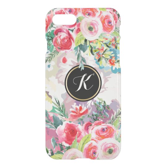 Pink And Red Roses Floral Collage iPhone 8/7 Case