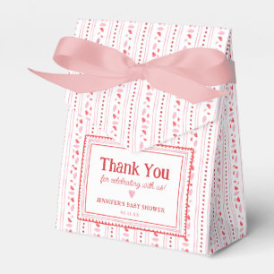 Pink and Red Sweetheart Valentine's Day Favour Favor Box