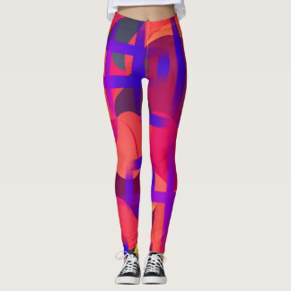Pink And RED Tie Dye Leggings