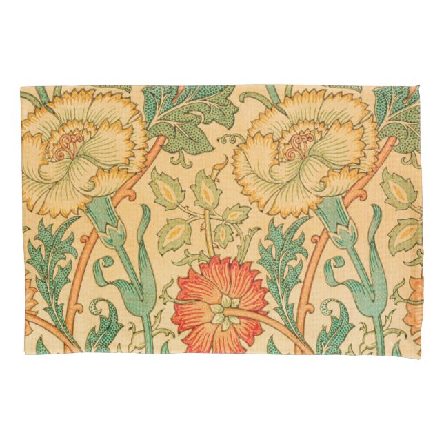 Pink and Rose by William Morris Pillowcase (Front)