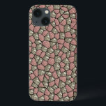Pink and Silver Glitter Geometric Block Phone Case<br><div class="desc">A pink and silver glitter geometric pattern covers this phone case and gives it a pretty and unique look.</div>