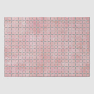 Pink and Silver Grey Lattice Tissue Paper