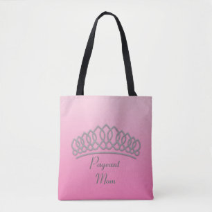 Pink and Silver Tiara Pageant Mom Bag