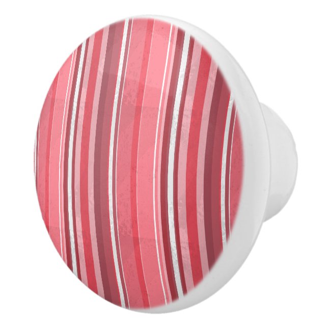 Pink and Stinky Stripes Ceramic Knob (Right)
