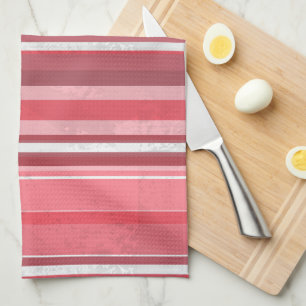 Pink and Stinky Stripes Kitchen Towel