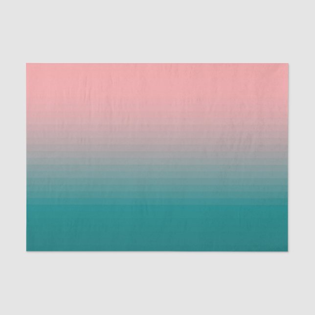 Pink and Teal  Tissue Paper (Front)