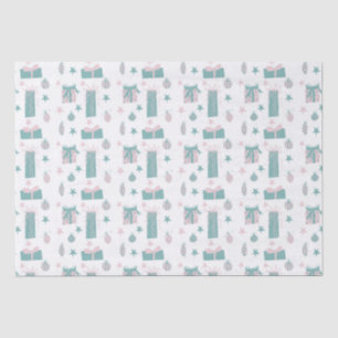 Pink and Turquoise Christmas Collection Tissue Paper