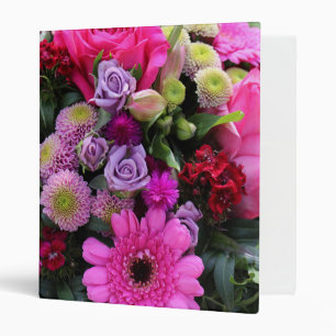 Pink and Violet Bouquet Photo Binder