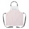 Pink and White Awning Stripes with Name
