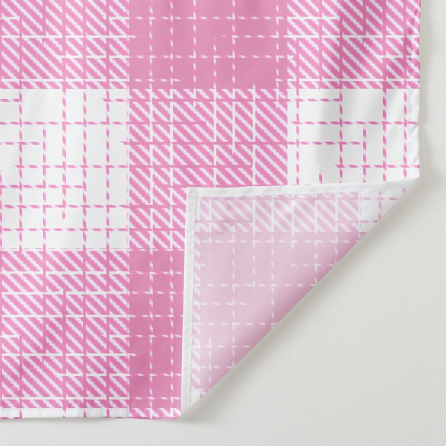 Pink and White Bold Checkered Plaid Design  Fabric (Creator Uploaded)
