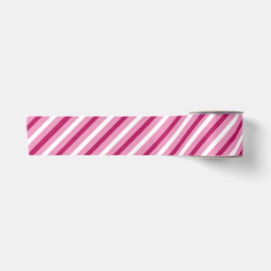 Pink and white candy cane ribbon satin ribbon