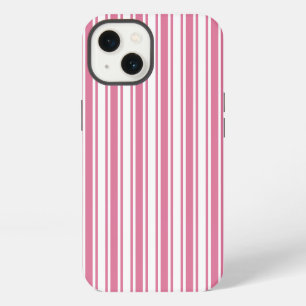 Pink and white candy stripes Case-Mate iPhone case