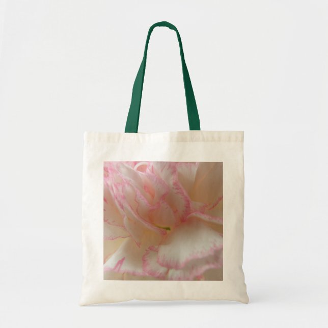 Pink and White Carnation Tote Bag (Front)