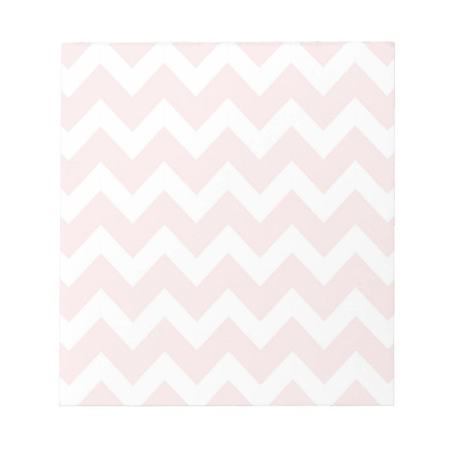Pink and White Chevron Notepad (Front)