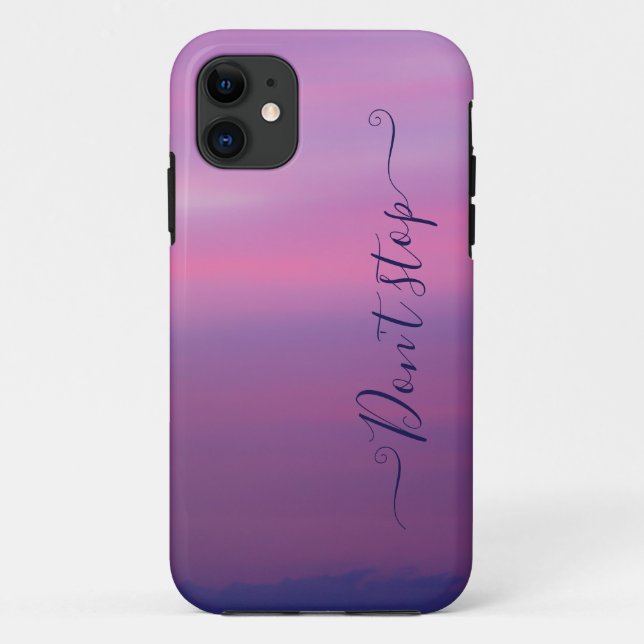 pink and white cloud monogram iphone case (Back)