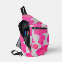 Pink and White Cow Print