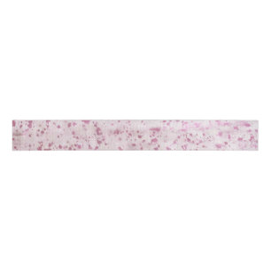 Pink and White Cowhide Country Western Grosgrain Ribbon