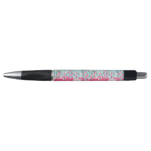Pink And White Crowd Of Flamingos Pen